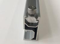 L'aluminium industriel 6063 a adapté les rails aux besoins du client de support solaires avec la peinture de poudre
