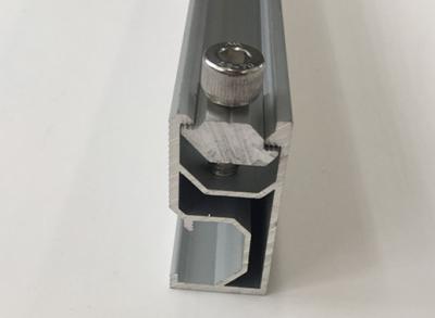 Industrial Aluminum 6063 Customized Solar Mounting Rails With Powder Painting