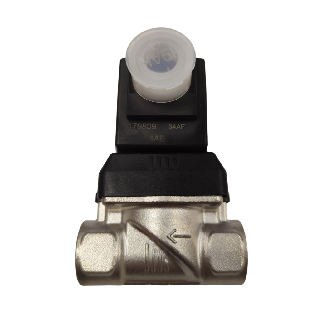 Burkert 5404 Stainless Steel High‑Temperature 2/2 NC Solenoid Valve G1 25mm Orifice PTFE Seal 20004409 20004410 00354392 20004413 Hot Fluid Steam Industrial On‑Off Solenoid Valve