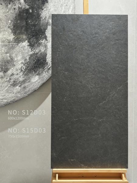 Non-Slip Dark Gray Porcelain Floor Tile 600x1200mm AAA Grade