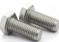 Acier au carbone boulon hexagonal de qualité 4.8 M12 1/4 Finition en argent Utilisation mécanique industrielle