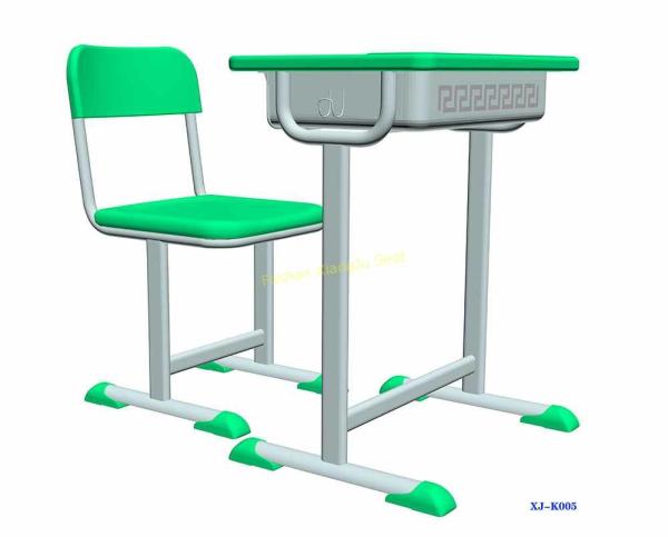 Elementary Middle School Student Desk And Chair Set With Iron Or Aluminum Frame