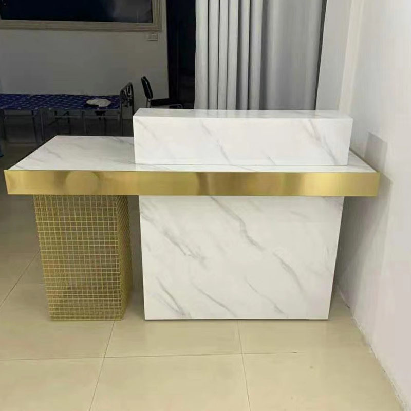Office Furniture Modern Beauty Salon Reception Desk for Front Desk Mail Packing N