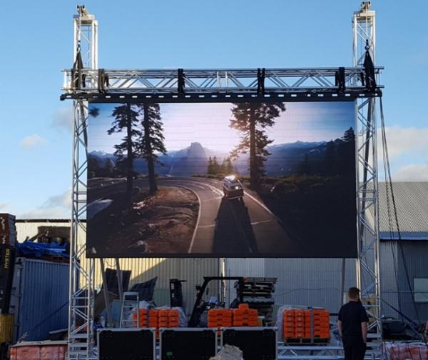 Sports Advertising Outdoor Led Screen Hire P4.81 Energy Saving With 1-2 Years Warranty