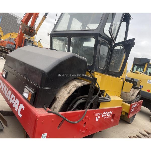 Construction Works Used Road Roller CC421 CC211 CA301D CA30D with Double Drum Roller
