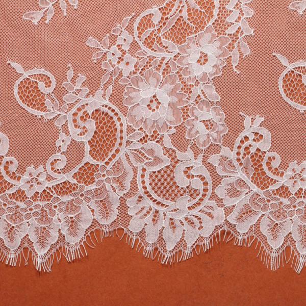 Green Environmental Protection  Eyelash Lace Fabric  for Wedding Dress