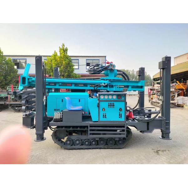 Efficient Hydraulic Crawler Mounted Drill Rig 17/18 Air Compressor 120-200mm Hole Drilling Depth