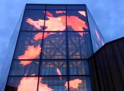 Customizable LED Glass Curtain Wall with Aluminum Alloy Frame for Vertical and Horizontal Installation