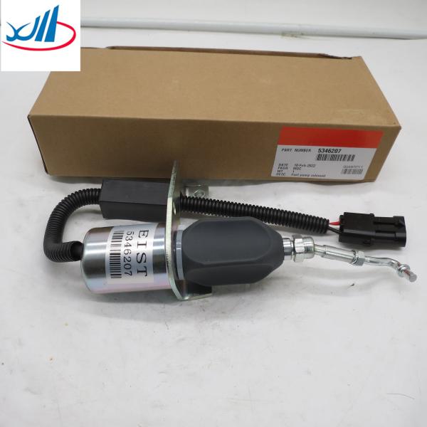 Top Quality truck spare parts Diesel Engine 12V 24V Fuel Shut Off Solenoid Valve 6CT C8.3L Engine 24V Fuel Pump Shutoff