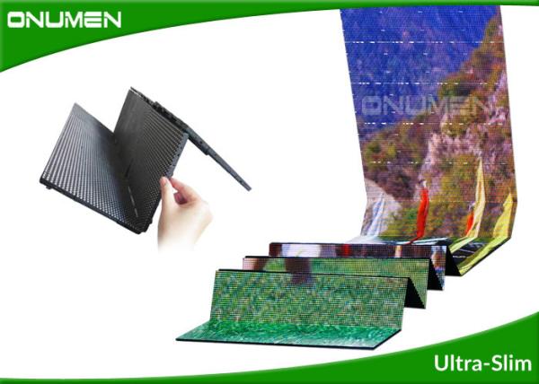 Ultra Light Weight Foldable LED Screens For Concerts , Advertising Video Wall LED Display Indoor