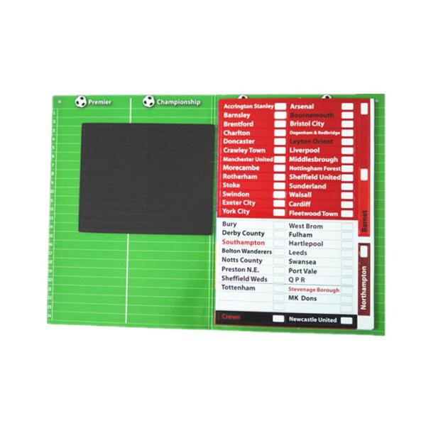 Customizable Magnetic Activity Set Including Magnetic Football Table Fridge Magnet Game Board and Activity Magnet Pieces for Interactive Play