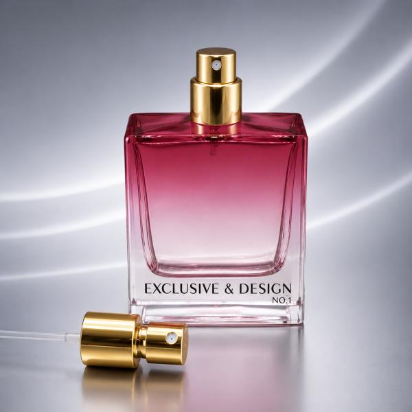 Golden Finish Perfume Pump with Micro-Fine Mist Technology and Secure Crimp Seal for Luxury Fragrances