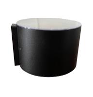 Bougeoir en aluminium noir de mur à travers les lumières fixées au mur extérieures légères du patio IP65