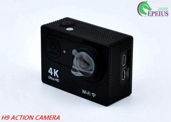 Ultra HD Eken 4K H9 Motorcycle Helmet Camera , WiFi 170D 12MP Extreme Action Camera 