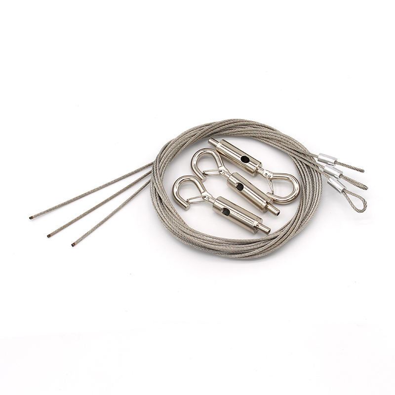 Factory Price Adjustable Cable Lock Steel Rope Hook Cable Gripper Lighting Suspension Kit Wire Hanging System