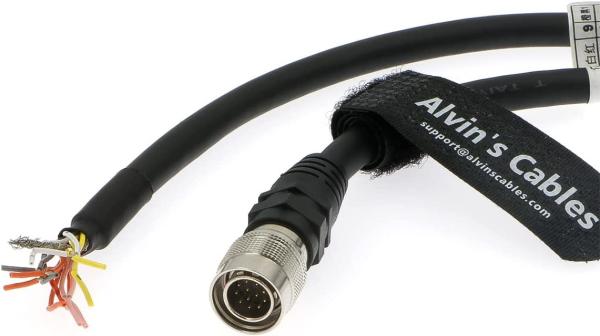 Alvin'S Cables 12 Pin Hirose Male HR10A-10P-12P High Flex Power IO Cable For Camera 1m