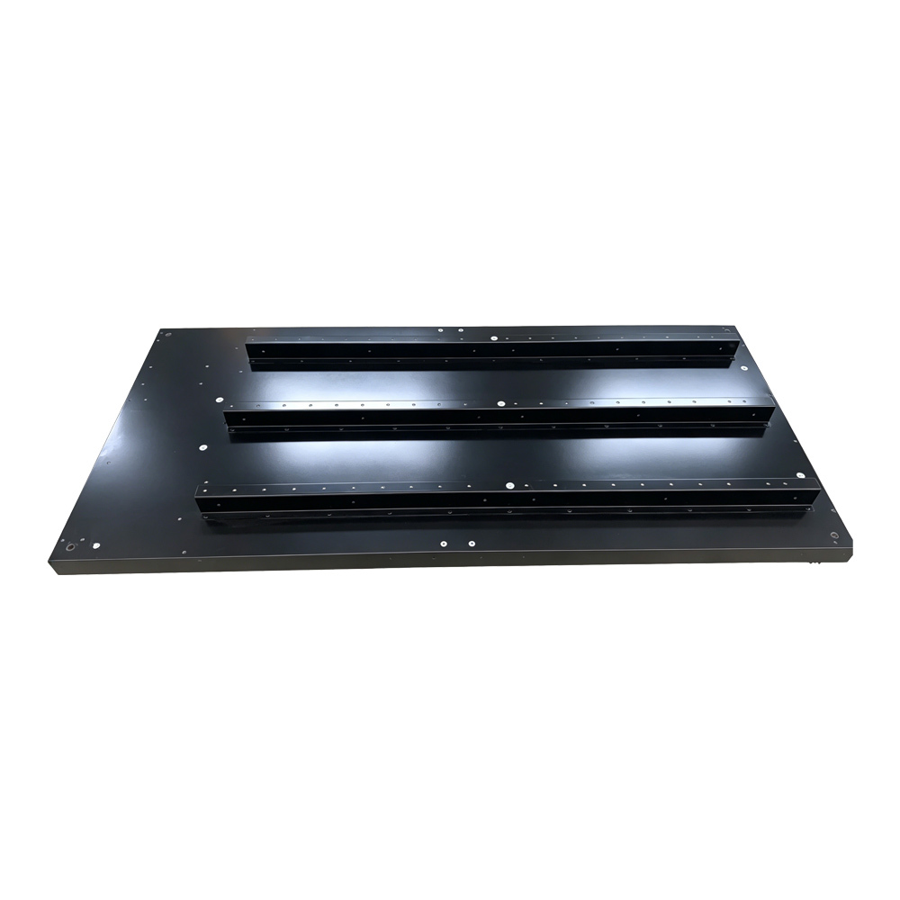 Precision Sheet Metal Base Plate with Integrated Mounting Chassis