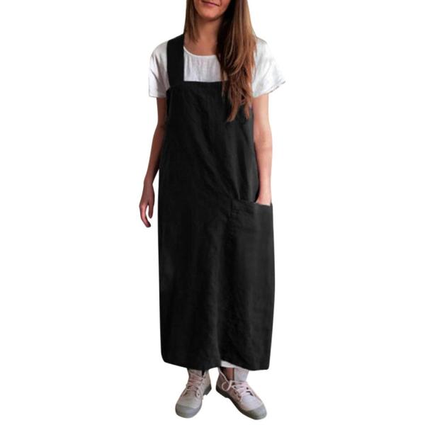 Sleeveless Vintage Cooking Apron Dress Multipurpose Wear Resistant Simple Creative