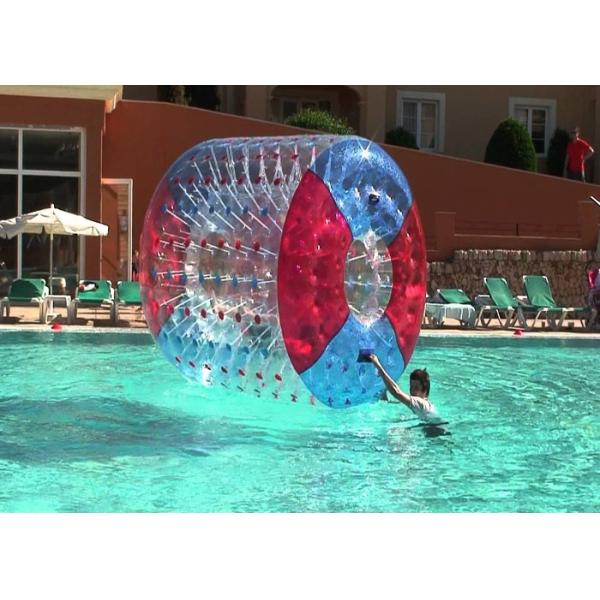 Colorful Backyard Swimming Pools Inflatable Water Roller For Sports Games