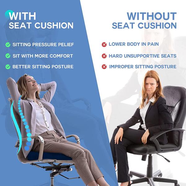 Cushion Hot Ergonomic Design U Shape Memory Foam Seat Cushion with Cooling Gel Wedge