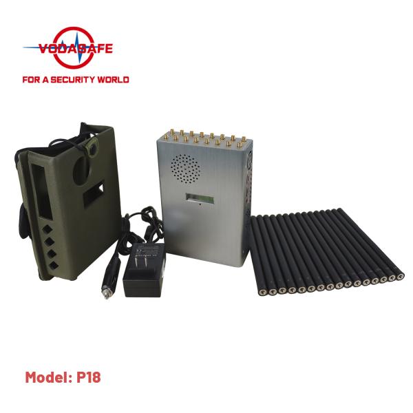 25m VHF UHF Phone Signal Scrambler 12000mAh Cell Phone Scrambler Device