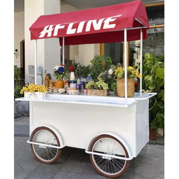 Chinese Ice Cream Mobile Cheap Price Street Crepe Fast Food Cart Tricycle Mobile Food Truck