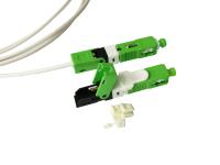 Conector mecânico FTTH do conjunto rápido do campo do SC APC de ESC250D para o cabo pendente 2*3mm verdes