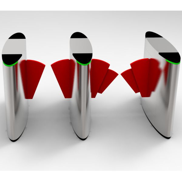 Compact Turnstile and Flap Barrier Gate Access Control System for Urban Areas