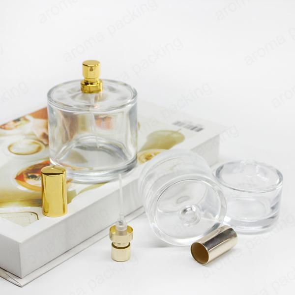 Free Sample Luxury 30ml Perfume Bottle Glass Round Square Spray Refillable Perfume Bottle With Metal Cap