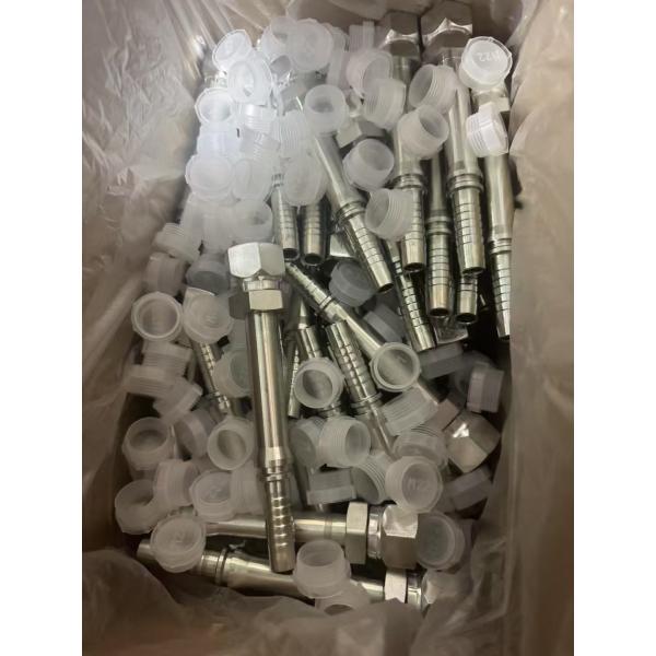 Threaded Bsp Hydraulic Hose Fittings Stainless Steel Male Female Quick Couplers For Different Size  From 1/4''  Straight 45° 90° To 1 Inch