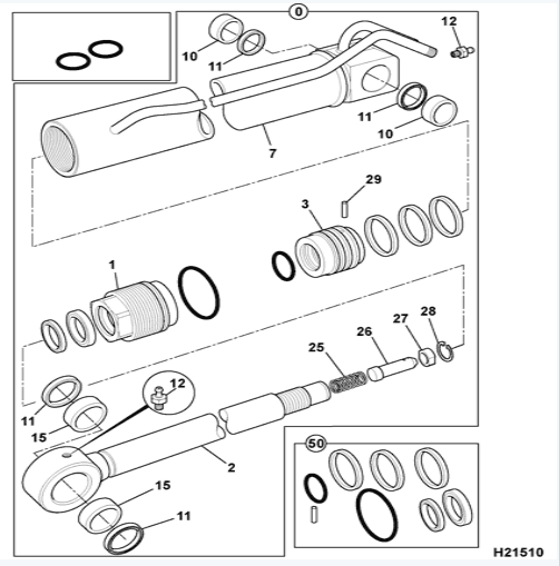 991/20023 99120023 Комплект уплотнителей Универсальные запасные части экскаватора JCB для 3CX 4WD