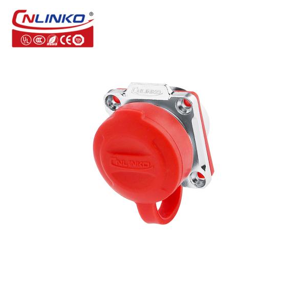 CNLINKO Industrial High Current Solar Battery Waterproof Rotary Power 220vac Male Female Plug Socket 4 Pin IP68 Connector