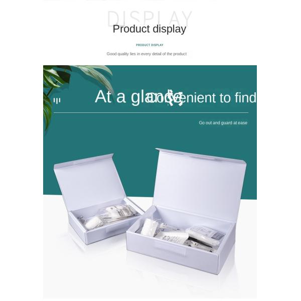 Portable PVC First Aid Kit with 21*15.5*5cm Size and 3 Years Shelf Life for Emergency Care