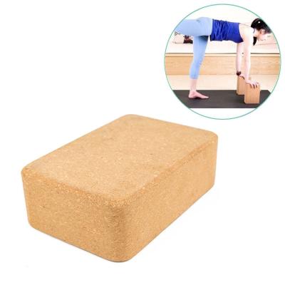 Anti inclinaison Cork Yoga Block léger étanche à l'humidité inodore de 2 paquets