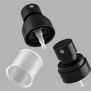 Wholesales 24/410 Plastic PP UPG Fine Mist Sprayer with AS Clear Cap for Cosmetic Make-up Bottle