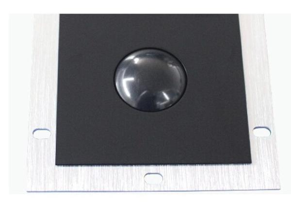 Rato ótico de aço inoxidável preto do Trackball com o Portable de Scroller da bola