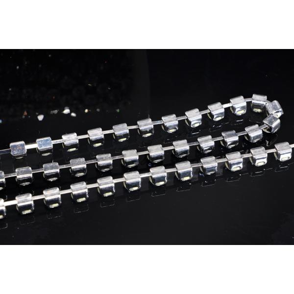 Crystal Diamond Rhinestone Chain Necklace Trimming Claw Copper Material