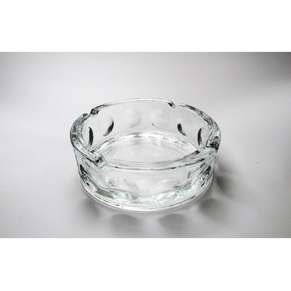 Round Shape Glass Cigarette Ashtray 144mm/5.6 Inch Diameter Fined Glass Material