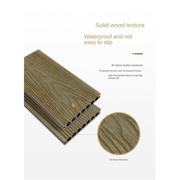 145x22mm WPC Decking Board Outdoor Indoor Wood Plastic Composite Flooring