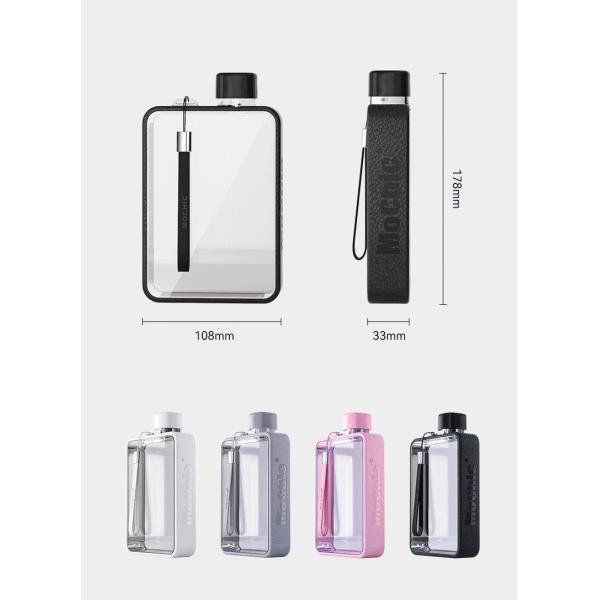 110*180*330mm Custom Flat Water Bottle for Gym and Outdoor Activities