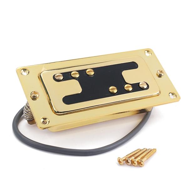 RB Style Mini Style H Type Electric Guitar Humbucker Pickup 72x32MM for RickenBacker Style Guitar Gold
