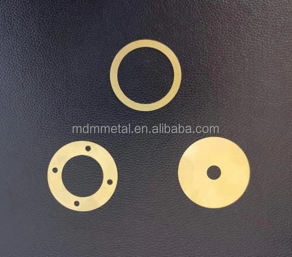 0.02mm Coupe au laser M3 laveuses en acier inoxydable 304 316 laiton plat