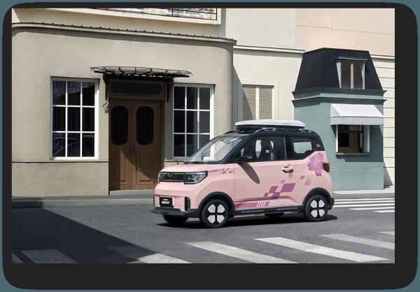 Mini Family Sports Cars 2023 Wuling Mini EV Electric Cars in Pure Electric with Maximum Power 30kW 41Ps