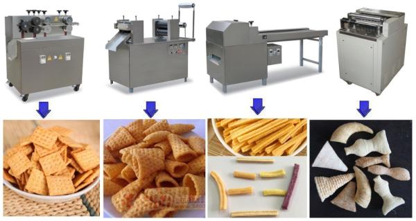 380V / 220V 75kw Doritos Making Machine 200 - 260kg  / H Production Capacity