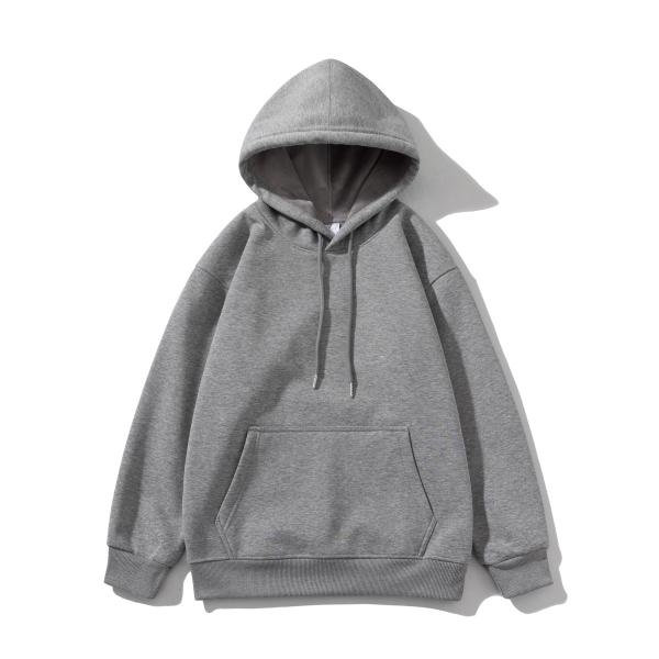 FODARLLOY Fashion Vintage Hoodie OEM Streetwear Essentials Oversize Unisex Pull Coat Men's Hoodies Pullover Grey