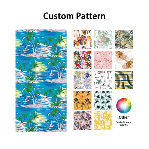 Custom Oversized Quick Dry Lightweight Microfiber Custom Beach Towel