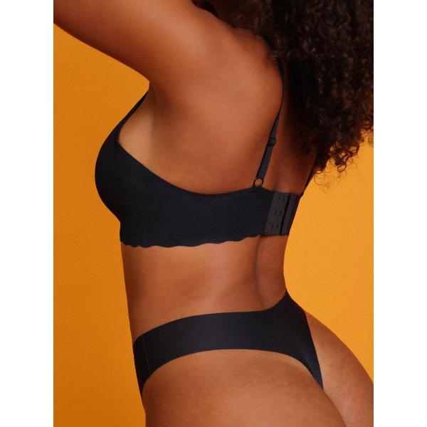 Чёрный без швов удобный поддержка устойчивый к ударам бюстгальтер для женщин устойчивый к ударам