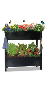 Metal Plant Stand Garden Display Shelf Flower Pot Holder Storage Organizer Rack Indoor Home Outdoor Patio Balcony