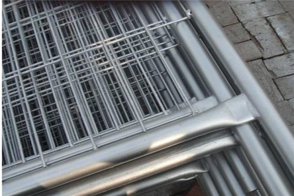 Building Galvanized Site Security Fencing 75*150mm Portable Security Fence