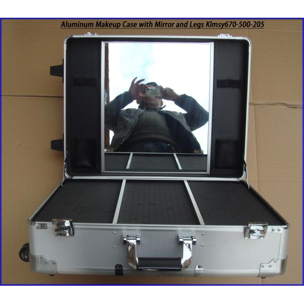 Aluminum Makeup Case with Mirror and Legs KLMSY670-500-205